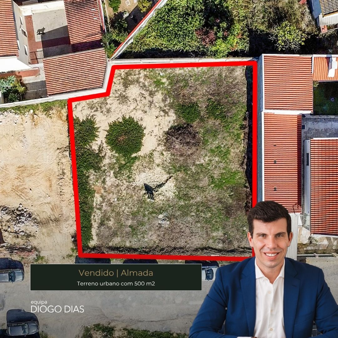 Imóvel vendido — Terreno, 500m2, Charneca de Caparica — Equipa Diogo Dias